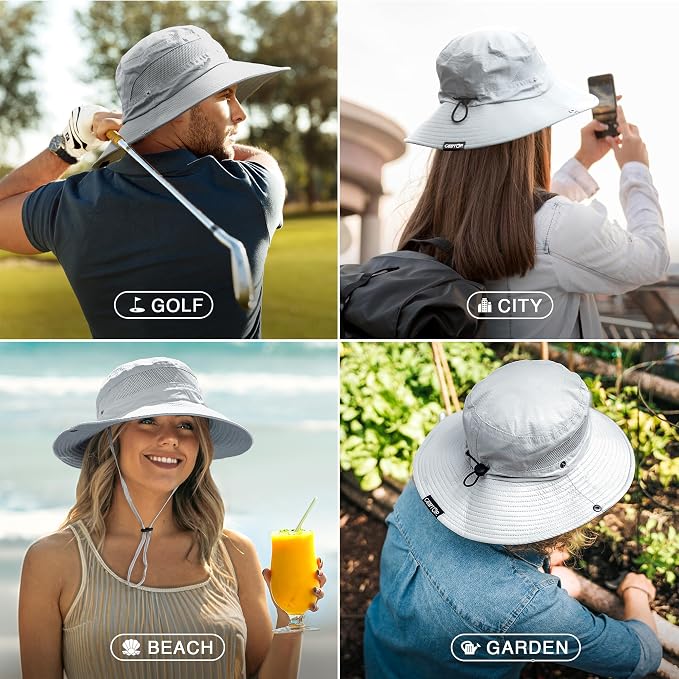GearTOP Safari Sun Hat for Men and Sun Hats for Women UV Protection UPF 50+