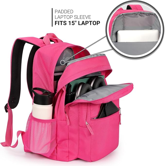 ZORFIN 26L Backpack for College, and Travel: Water Resistant Bookbag