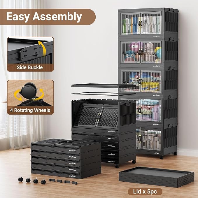 BROVIEW 480Qt Stackable Storage Bins