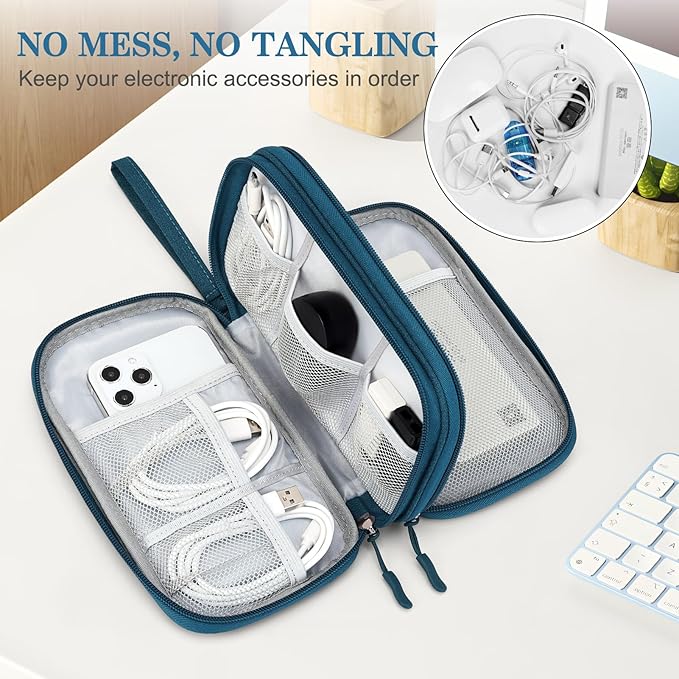 FYY Electronic Organizer, Travel Cable Organizer Bag Pouch Electronic