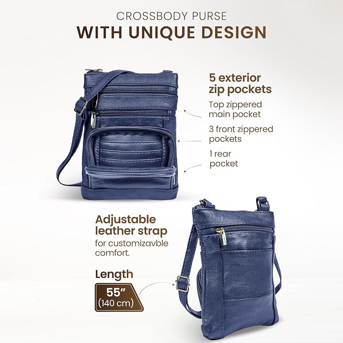 Krediz leather Crossbody Purses
