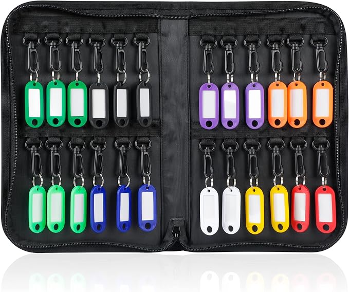 Uniclife Zippered Key Case Organizer Waterproof and Fireproof Key Binder