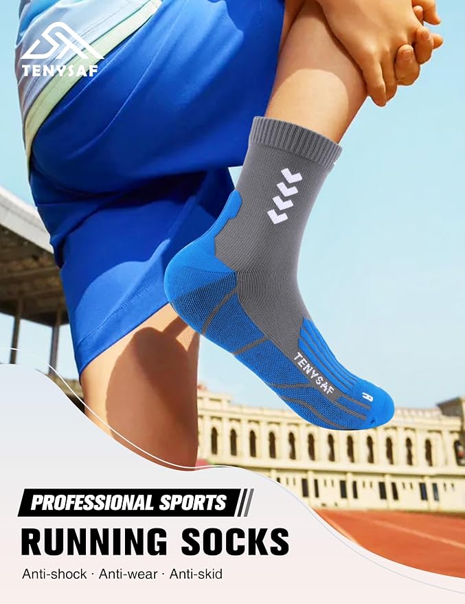 Compression Crew Running Socks: Athletic Socks