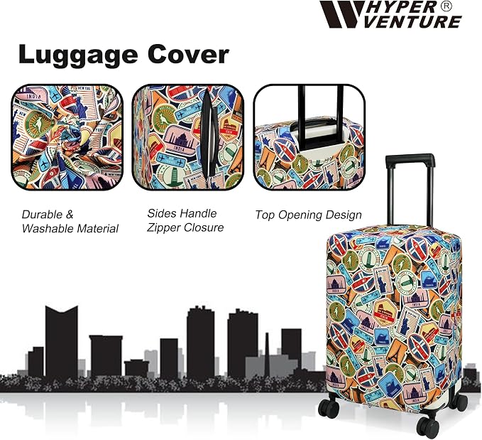HYPER VENTURE Washable Luggage Cover