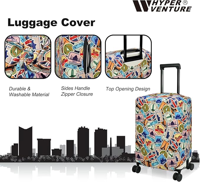 HYPER VENTURE Washable Luggage Cover