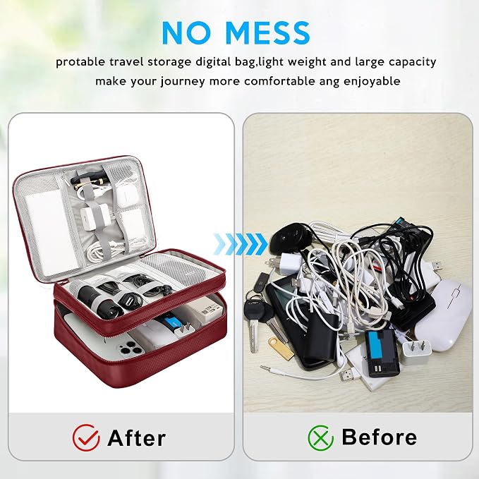 Electronic Organizer Travel Case, Travel Cord Organizer Case Portable