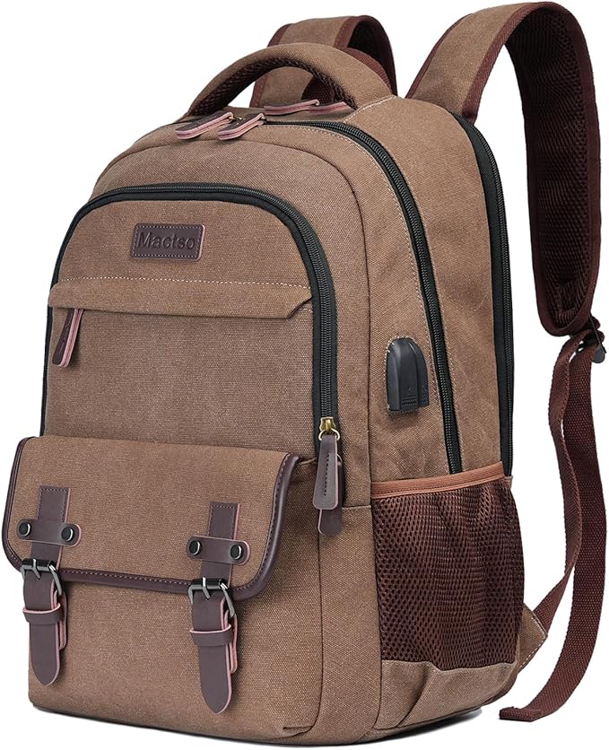 Mactso Canvas Travel Laptop Backpack