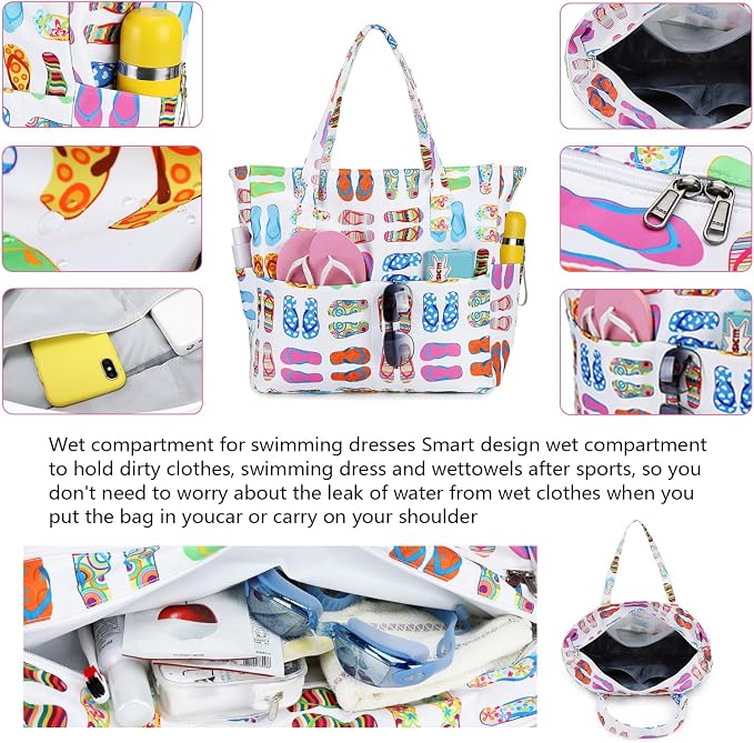 Waterproof Beach Tote Pool Bags