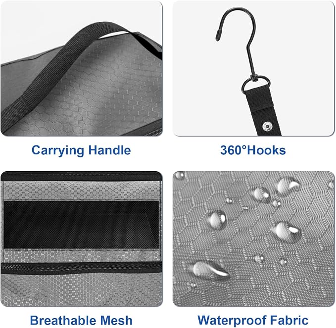 Suitcase Organizer, Travel Luggage Organizer Portable Hanging Travel Shelves