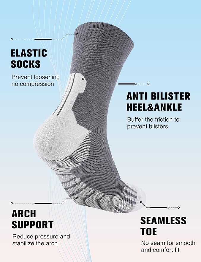 Compression Crew Running Socks: Athletic Socks