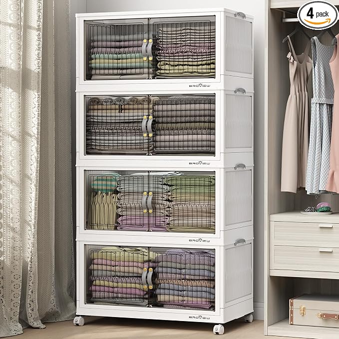 BROVIEW 480Qt Stackable Storage Bins
