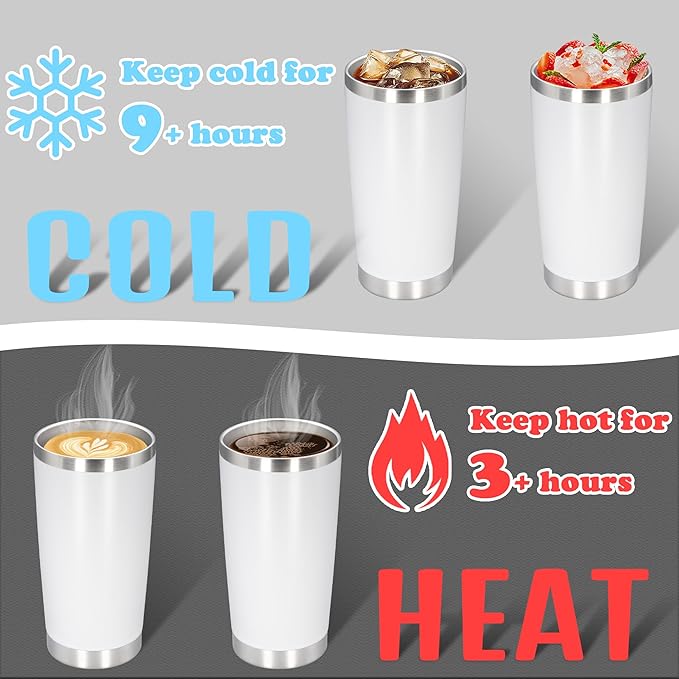 20 oz Tumbler with lid Double Wall Vacuum Insulated Tumblers Stainless Steel