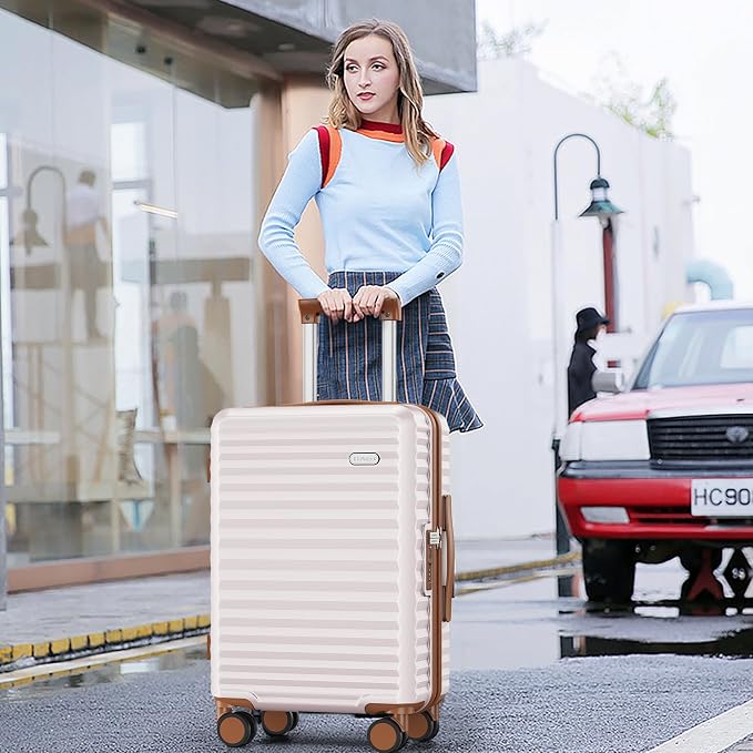 SHOWKOO Suitcase Hardside Expandable Luggage Set, Suitcase