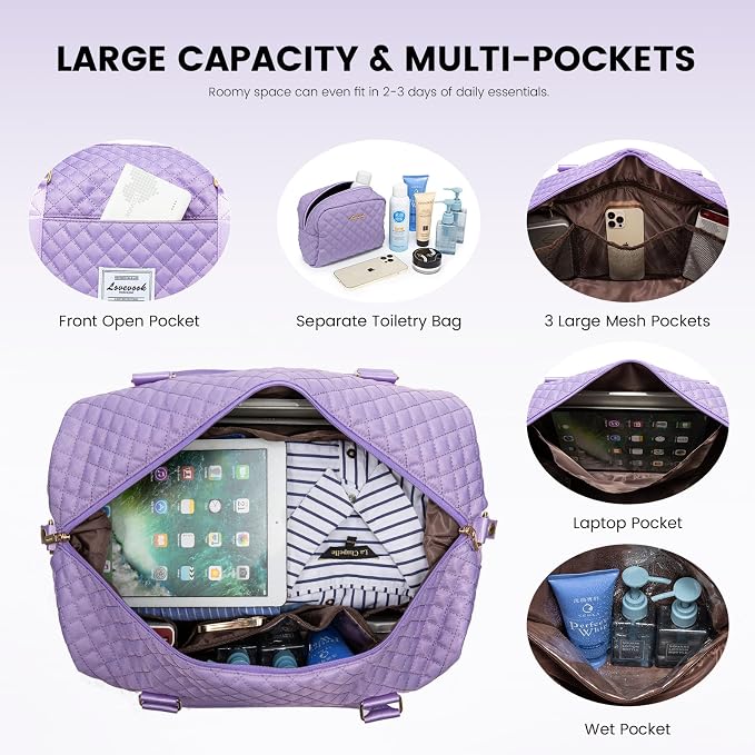 LOVEVOOK Travel Duffle Bag, Weekender Bags
