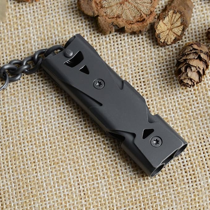 Whistle Emergency Whistles Keychain Rape Whistle Stainless Steel High Decibel