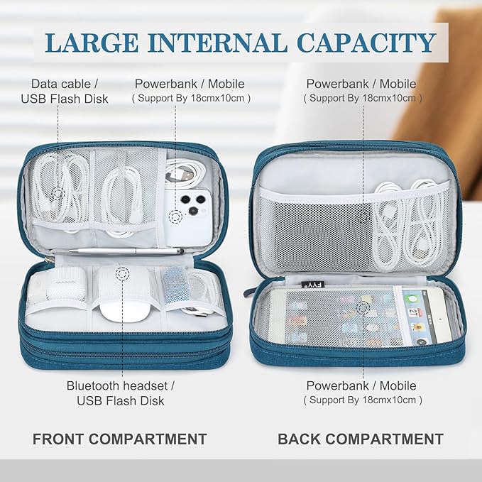 FYY Electronic Organizer, Large Travel Cable Organizer Bag Pouch Electronic