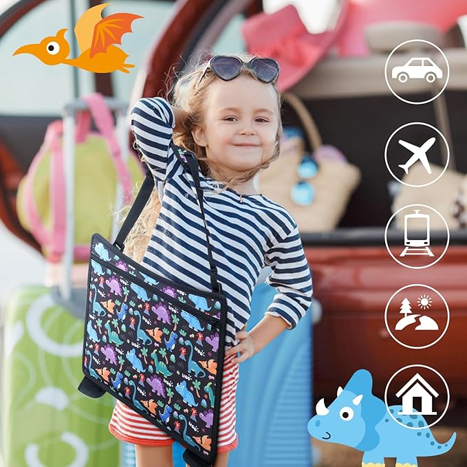 COOLBEBE Kids Travel Tray for Toddler Car Seat, Travel Tray for Airplane