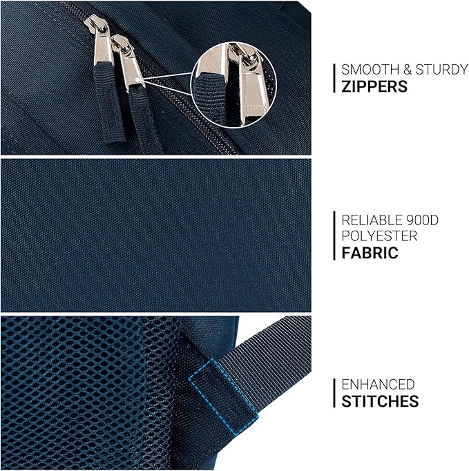 ZORFIN 36L Backpack for College, and Travel: Water Resistant Bookbag