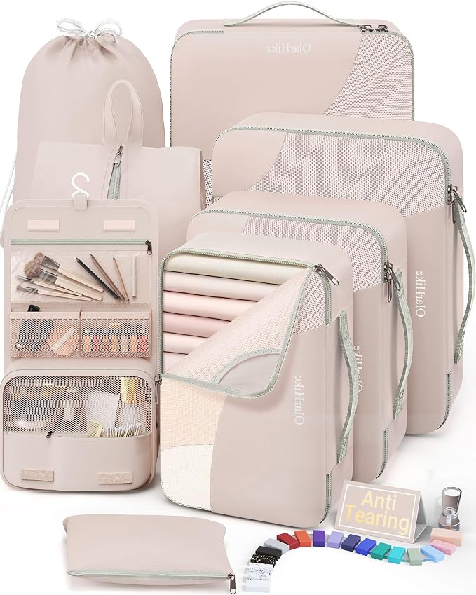 10 Set/8 Set Packing Cubes for Travel, Gifts for Women Mom, Anti-Tearing