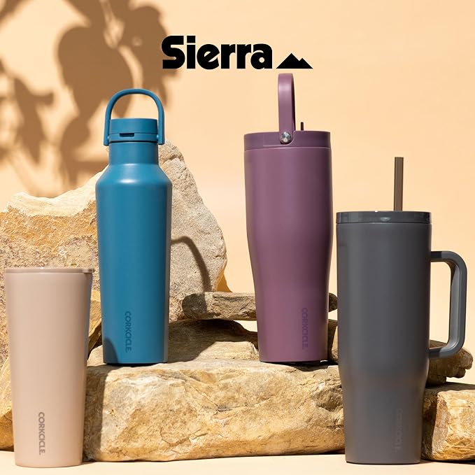 Corkcicle Classic Tumbler - Keeps Drinks Cold for 9 Hours & Hot for 3 - Triple-Insulated Stainless Steel - Holiday Tumbler Gift - 24 oz - Flint