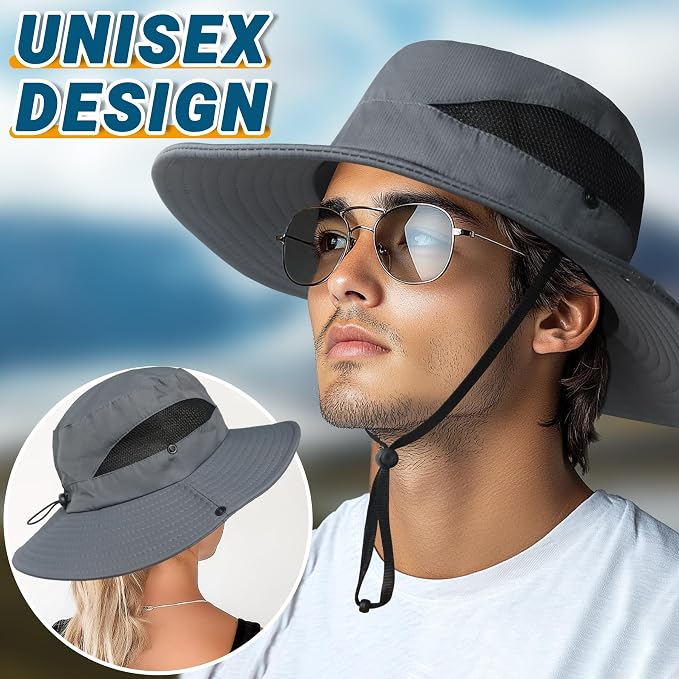 NPQQUAN Ponytail Sun Bucket Hats