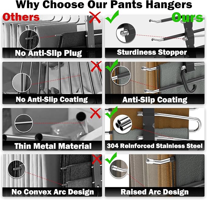 Pants Hangers Space Saving