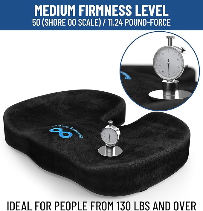 Everlasting Comfort Doctor Recommended Memory Foam Seat Cushion