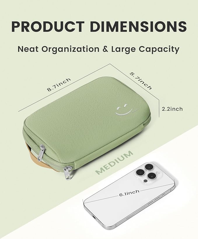 Travelkin Travel Cord Organizer, Electronic Organizer Travel Case, Cable