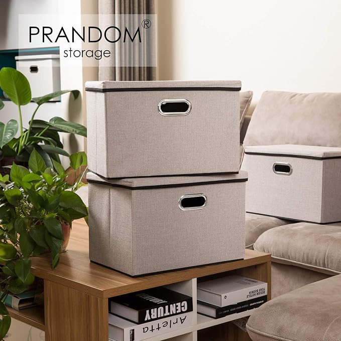 PRANDOM Large Foldable Storage Bin