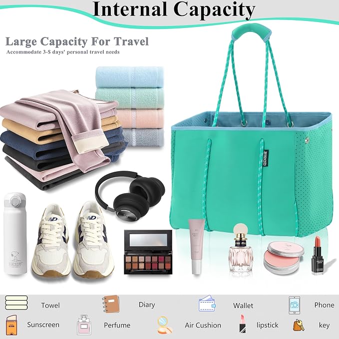 QOGiR Neoprene Multipurpose Beach Bag Tote