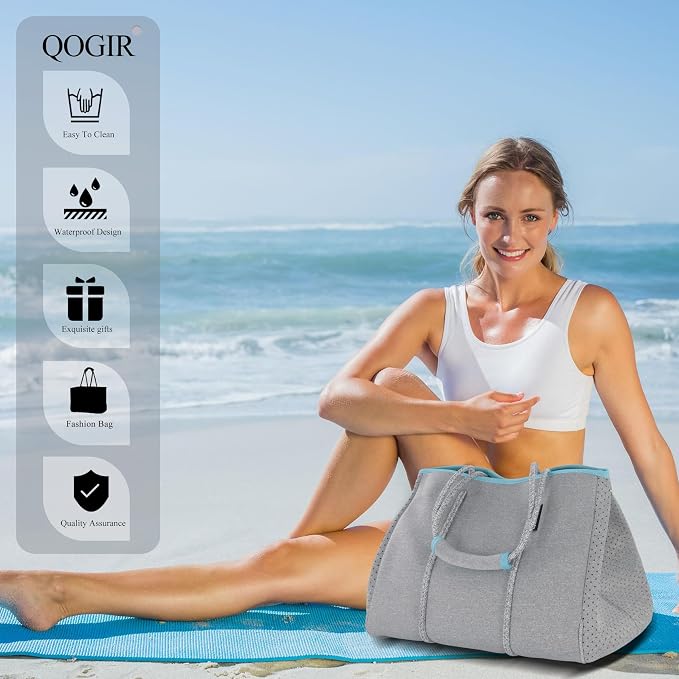 QOGiR Neoprene Multipurpose Beach Bag Tote