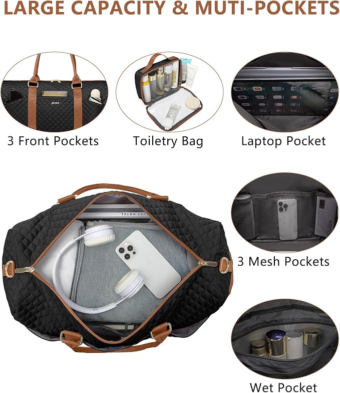 Women Duffle Weekender Travel Bag: Large Duffel Bags
