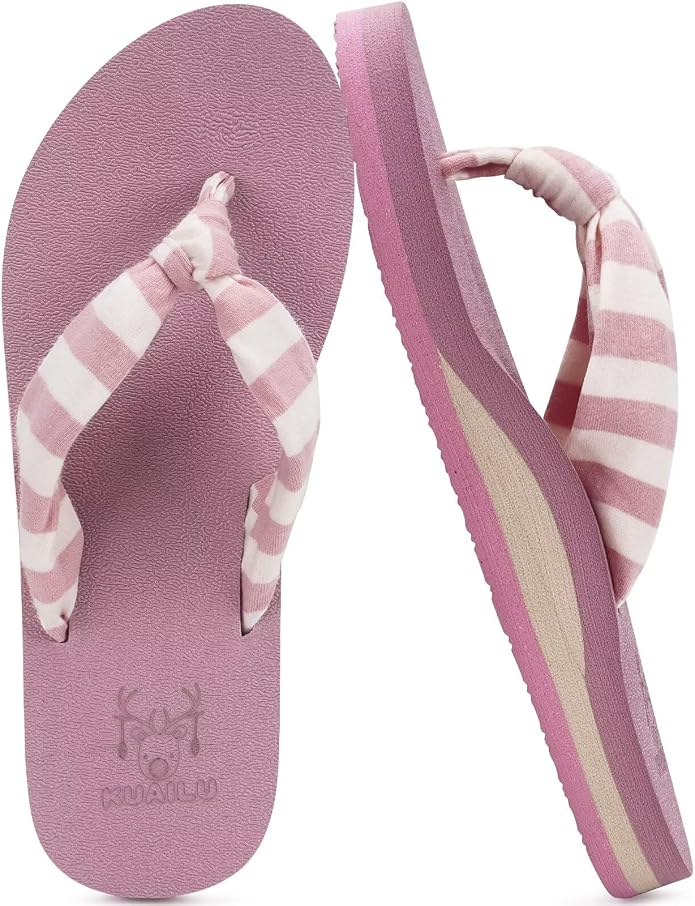 KuaiLu Flip Flops for Women