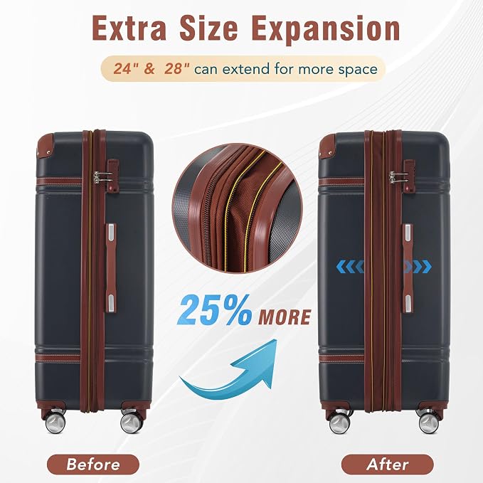 Merax Luggage Set 2 Piece Suitcase Set