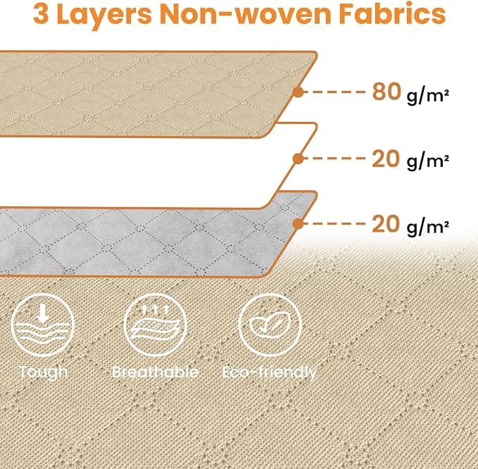 Fab totes 24 Gallons Clothes Storage, Foldable Thick Fabric Blanket Storage Bags