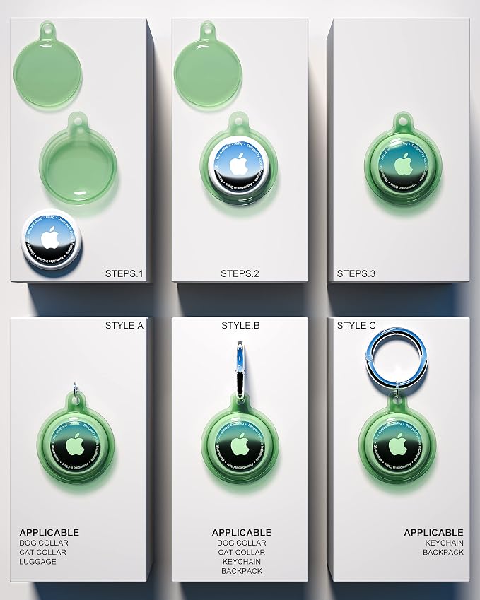 4 Pack Airtag Holder, Apple Air Tag Waterproof Case
