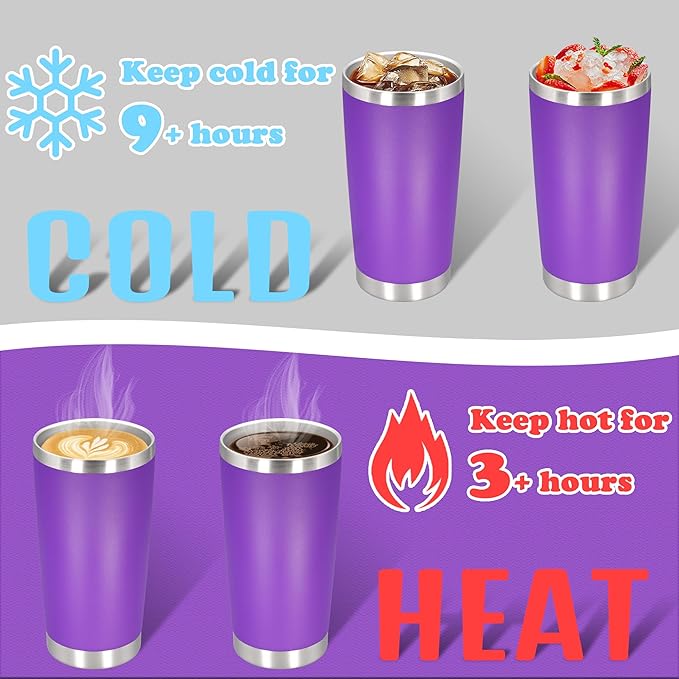 20 oz Tumbler with lid Double Wall Vacuum Insulated Tumblers Stainless Steel