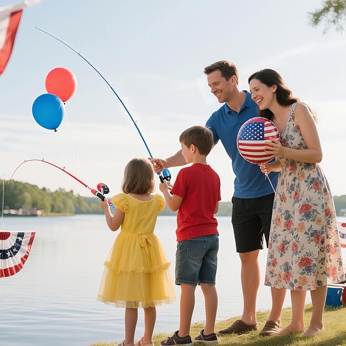 Kids Fishing Pole, Portable Telescopic Kids Fishing Poles