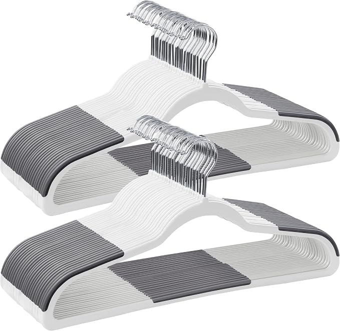 SONGMICS Clothes Hangers, Space-Saving, 0.2 Inches Thick, 17.7 Inches Wide