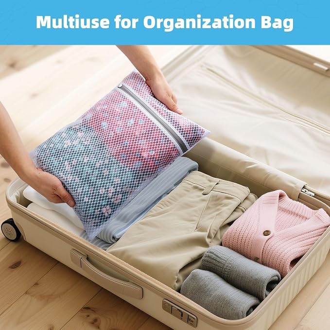 6-Pack Honeycomb Mesh Laundry Bags