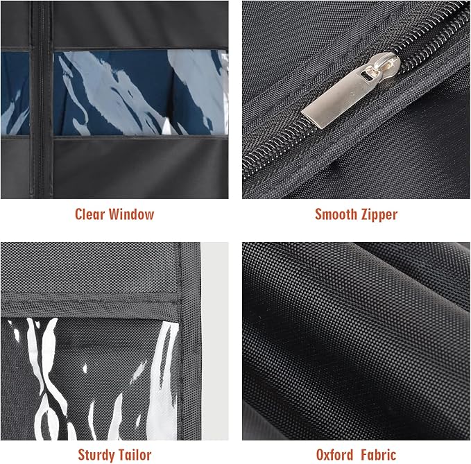 Univivi Garment Bag Suit Bag for Storage and Travel 43 inch, Washable Suit