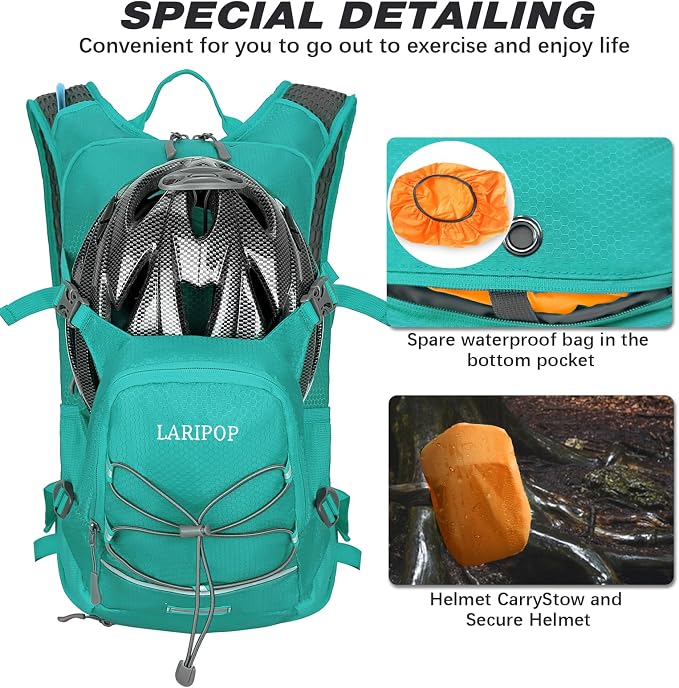 LARIPOP Hydration Backpack, 18L Hiking Backpack