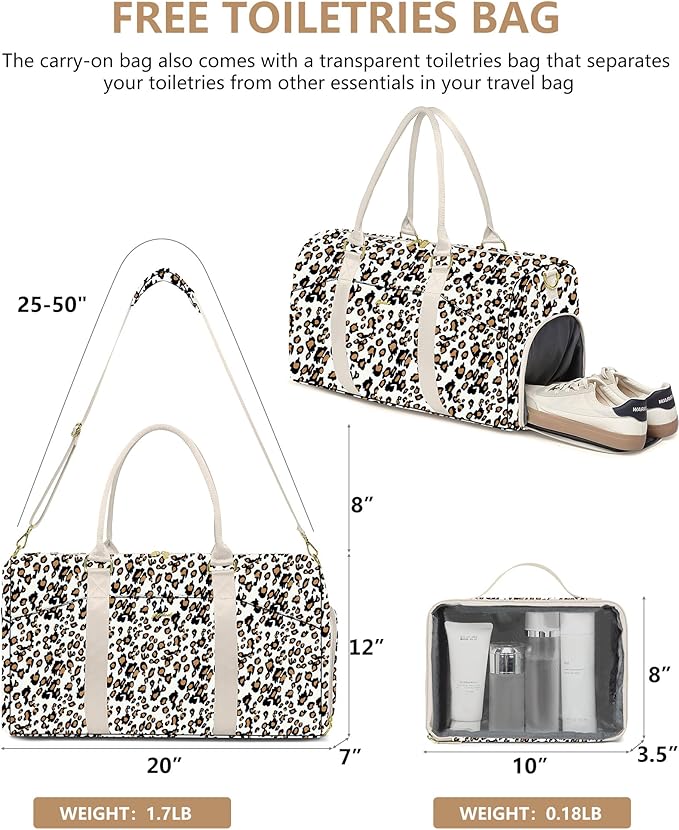 Women Duffle Weekender Travel Bag: Large Duffel Bags