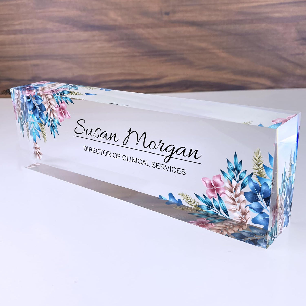 ARTBLOX | Teacher Desk Name Plate, Name Plate for Desk Gift for Teacher, Personalized Teacher Gifts, Teacher Sign, Teacher Gift for Women,Office Décor