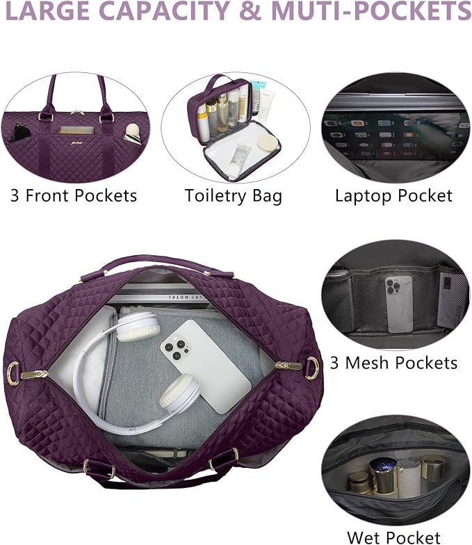 Weekender Travel Duffle Bag for Women