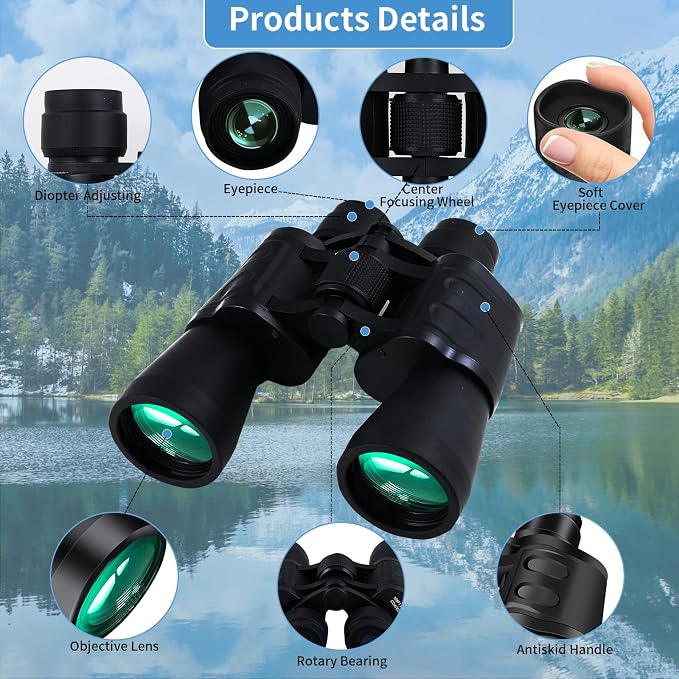 20X50 Binoculars for Adults High Powered- Large View