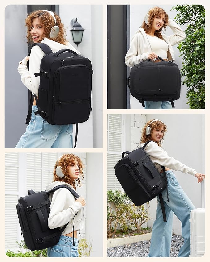 LOVEVOOK Travel Backpack for Women & Men, 60L Large Carry On Backpack Airline