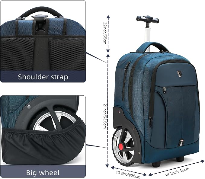 Rolling Backpack, Waterproof Backpack