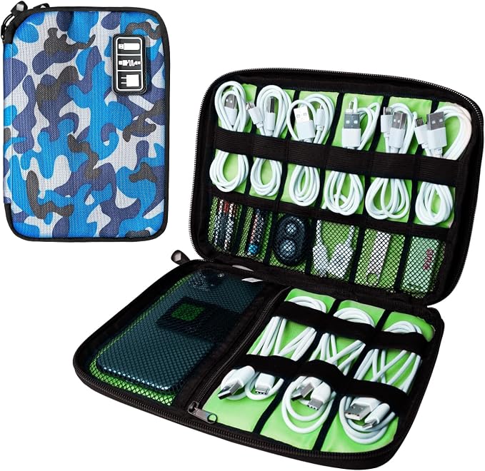 Electronics Travel Organizer, Portable Waterproof Electronic Travel Storage Bag