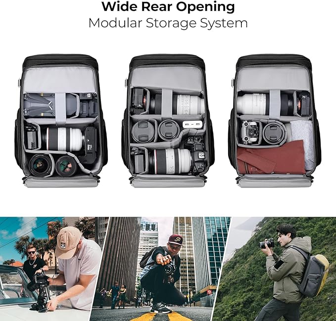 K&F CONCEPT Camera bags Waterproof 25L Large Capacity Camera Case